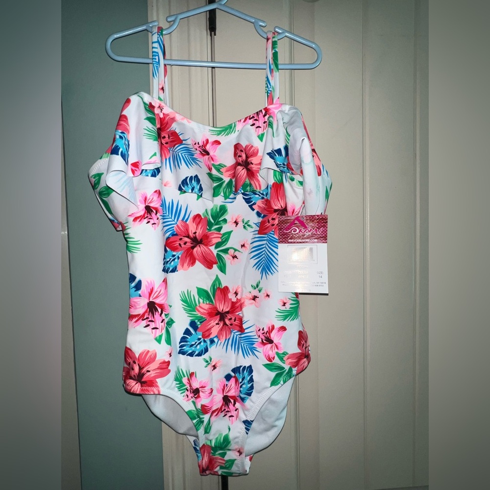 Kanu Surf Peggy White Swimsuit